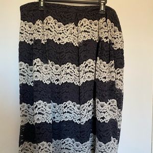 Plus size midi skirt
